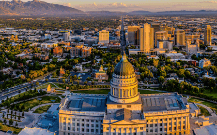 A large city landscape.