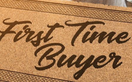 A rug with a design on it.