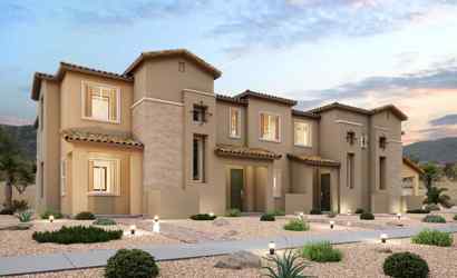 A large house with a courtyard.