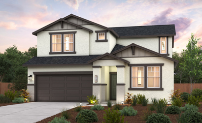 A house with a garage.