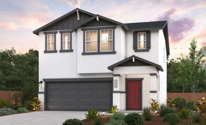 A house with a garage.