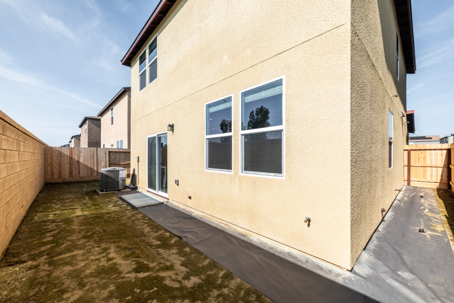 A building with a fence around it.