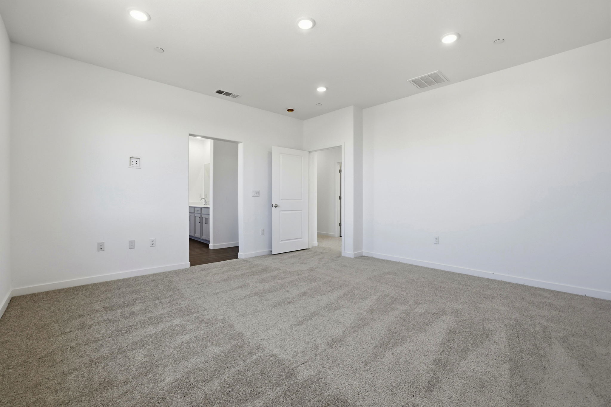 A room with white walls.