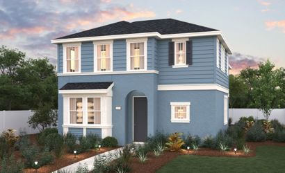 A house with a large front yard.