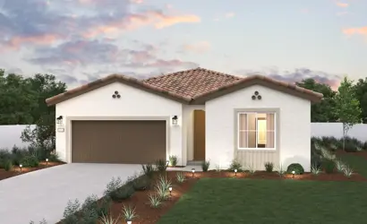 A house with a garage.