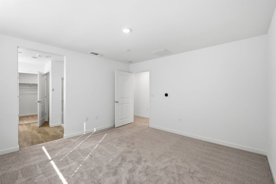 A room with white walls.