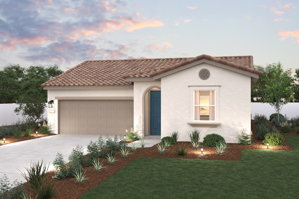 A house with a driveway.