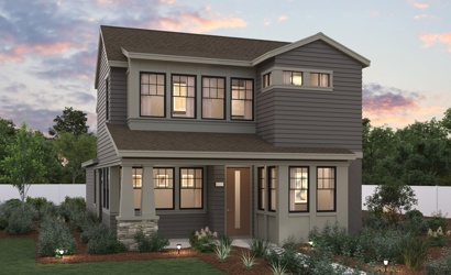 A house with a large front yard.