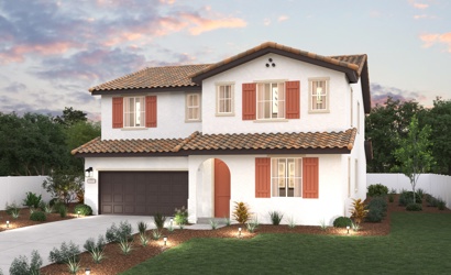 A house with a large front yard.