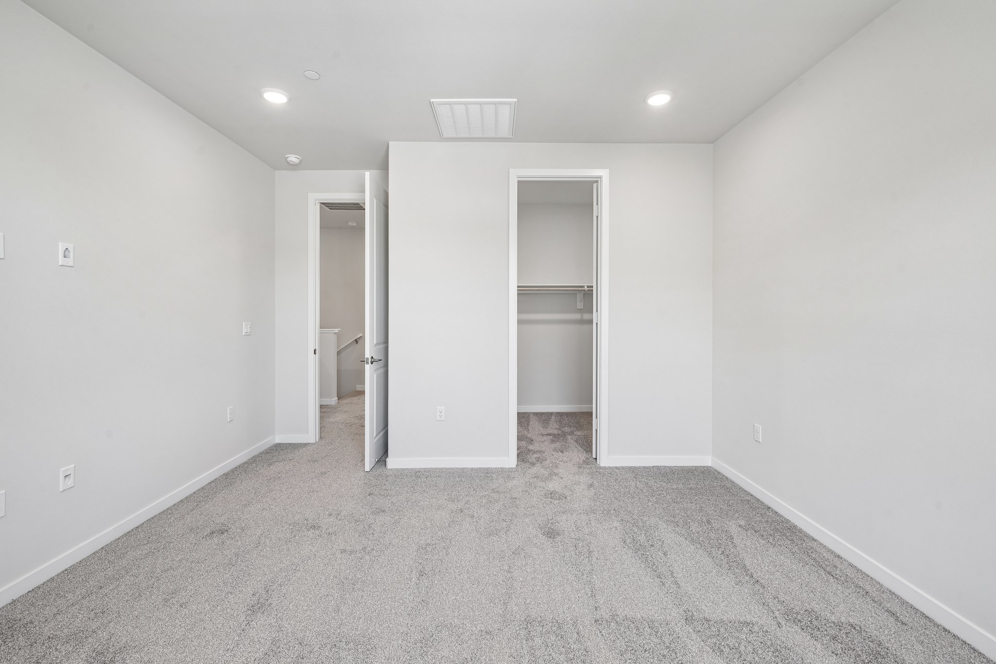 A room with white walls.