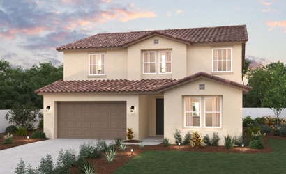 A house with a garage.