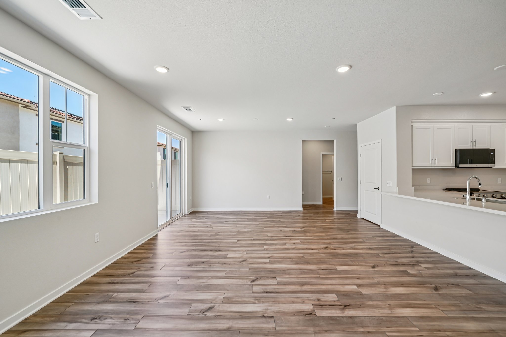 A large empty kitchen.
