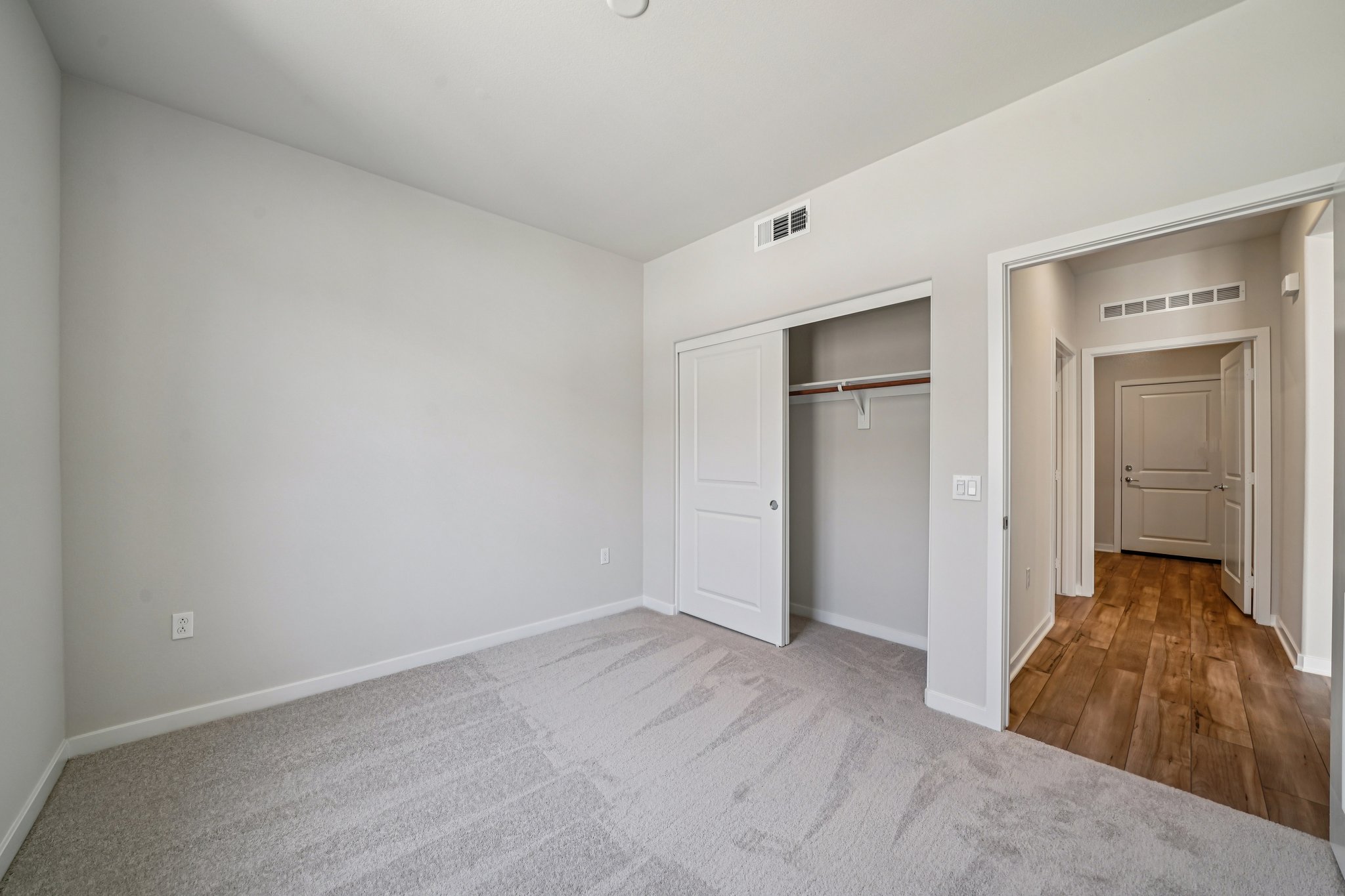 A room with white walls.