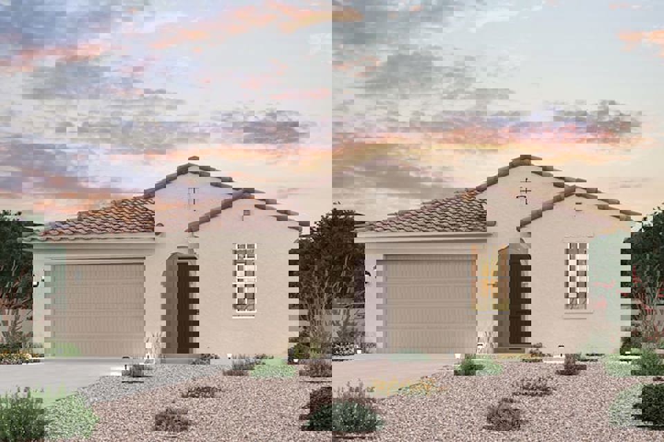 A house with a cross on top.