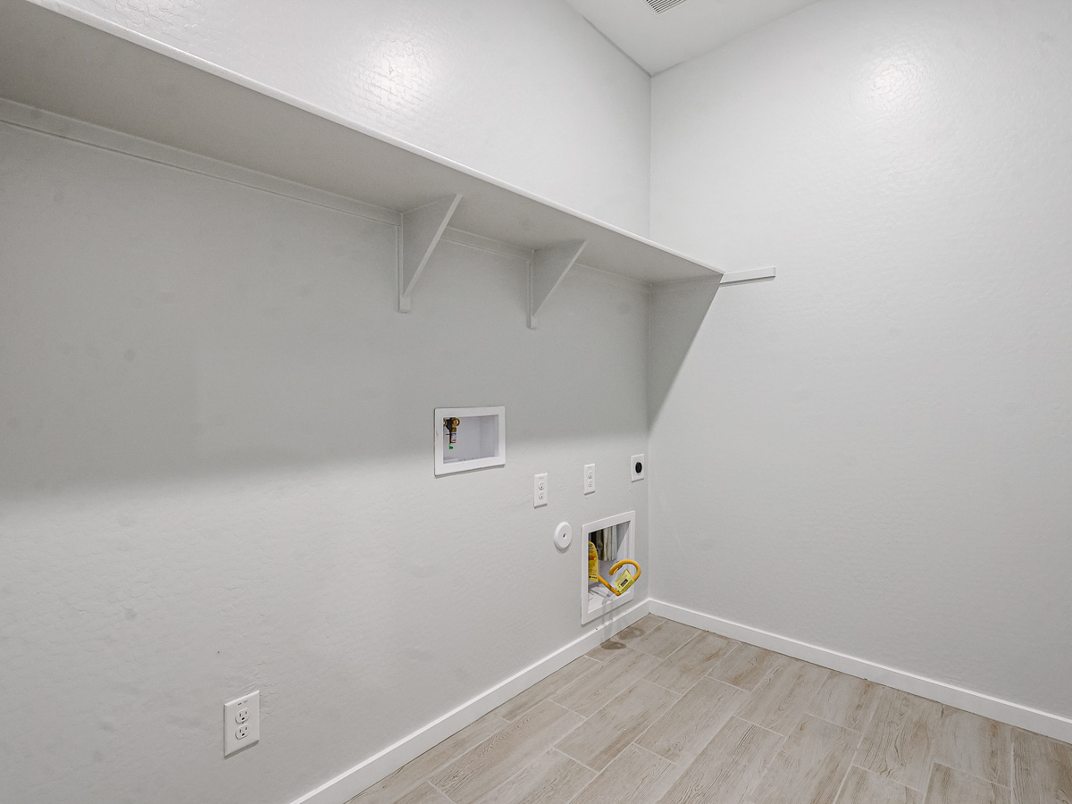 A room with white walls.