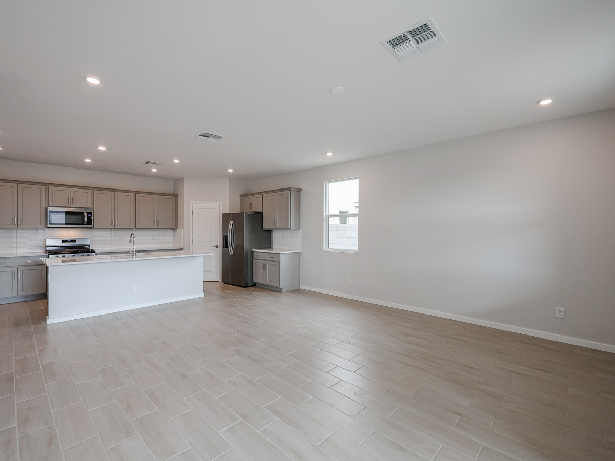 A large empty kitchen.
