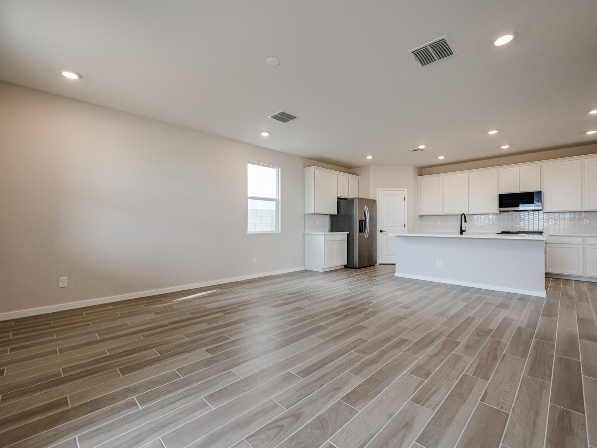 A large empty kitchen.