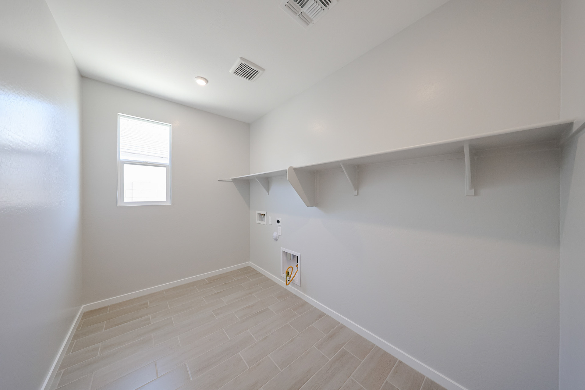 A room with white walls.