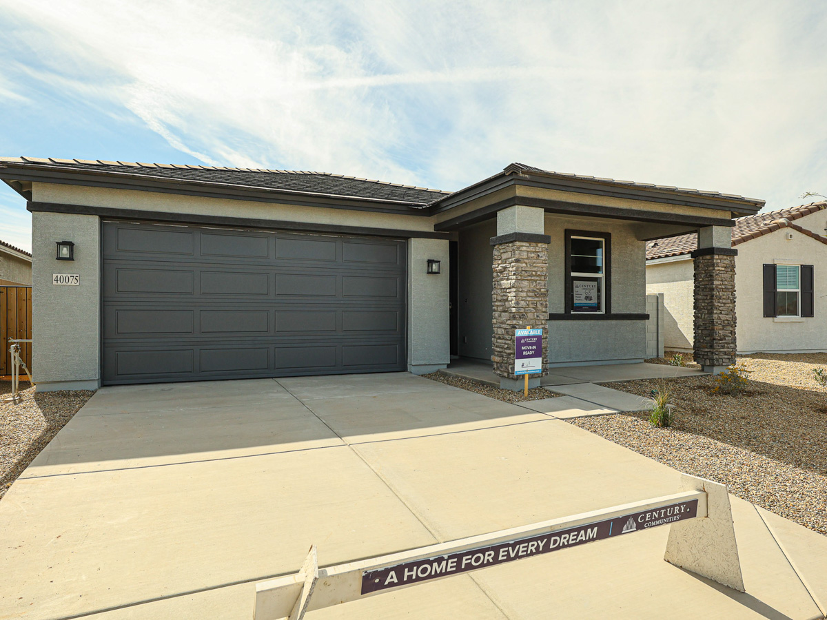A building with garages.