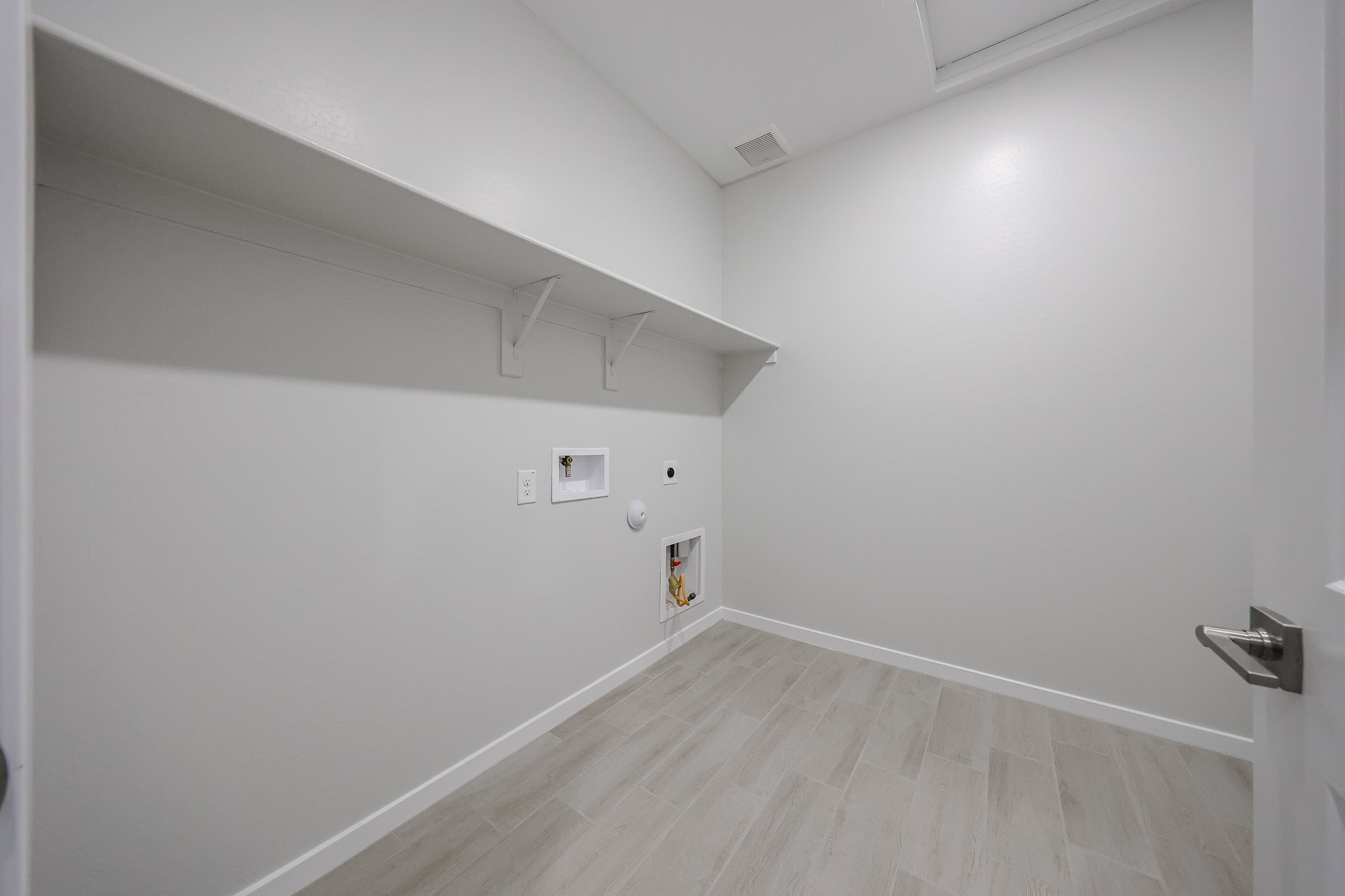 A room with white walls.