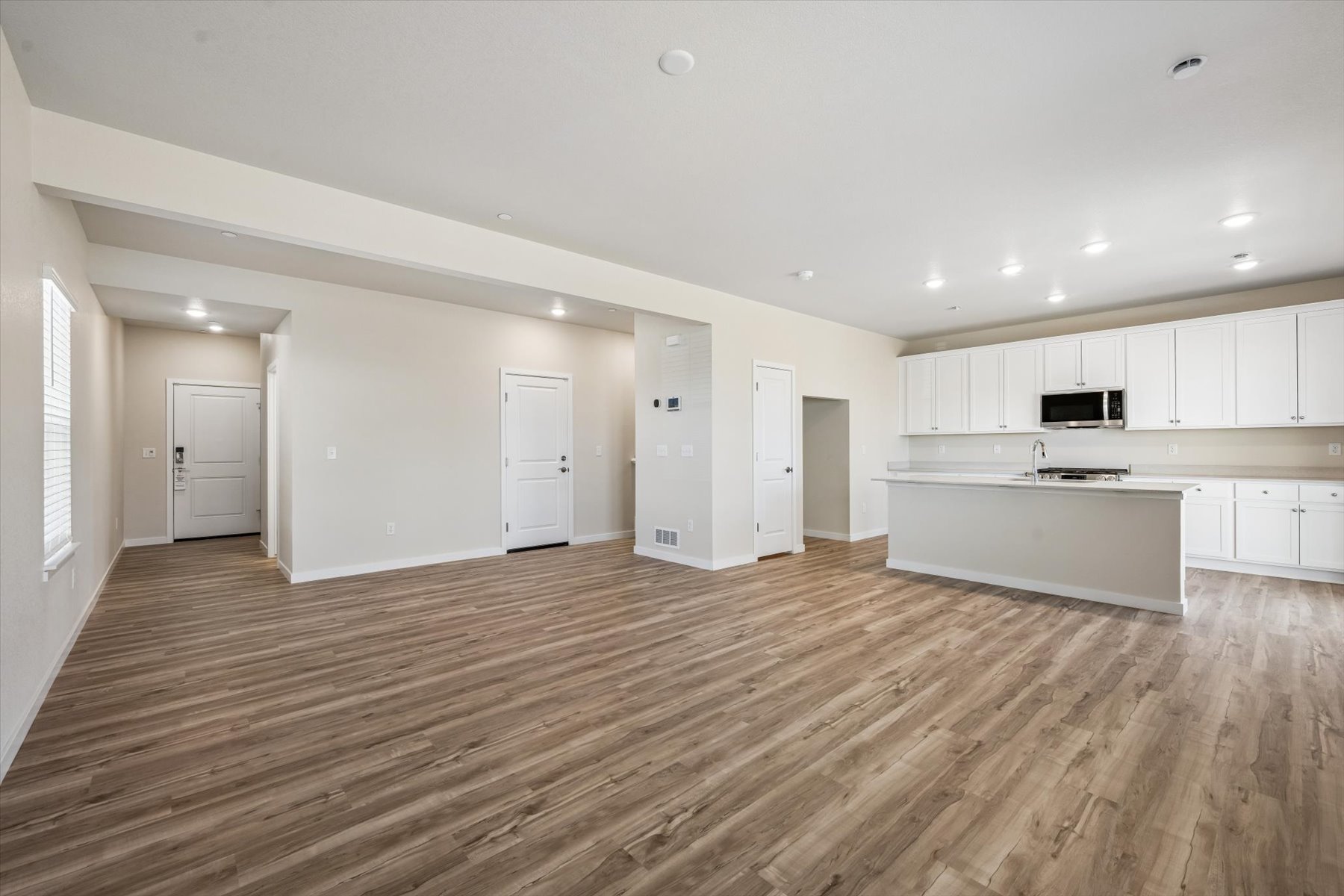 A large empty kitchen.