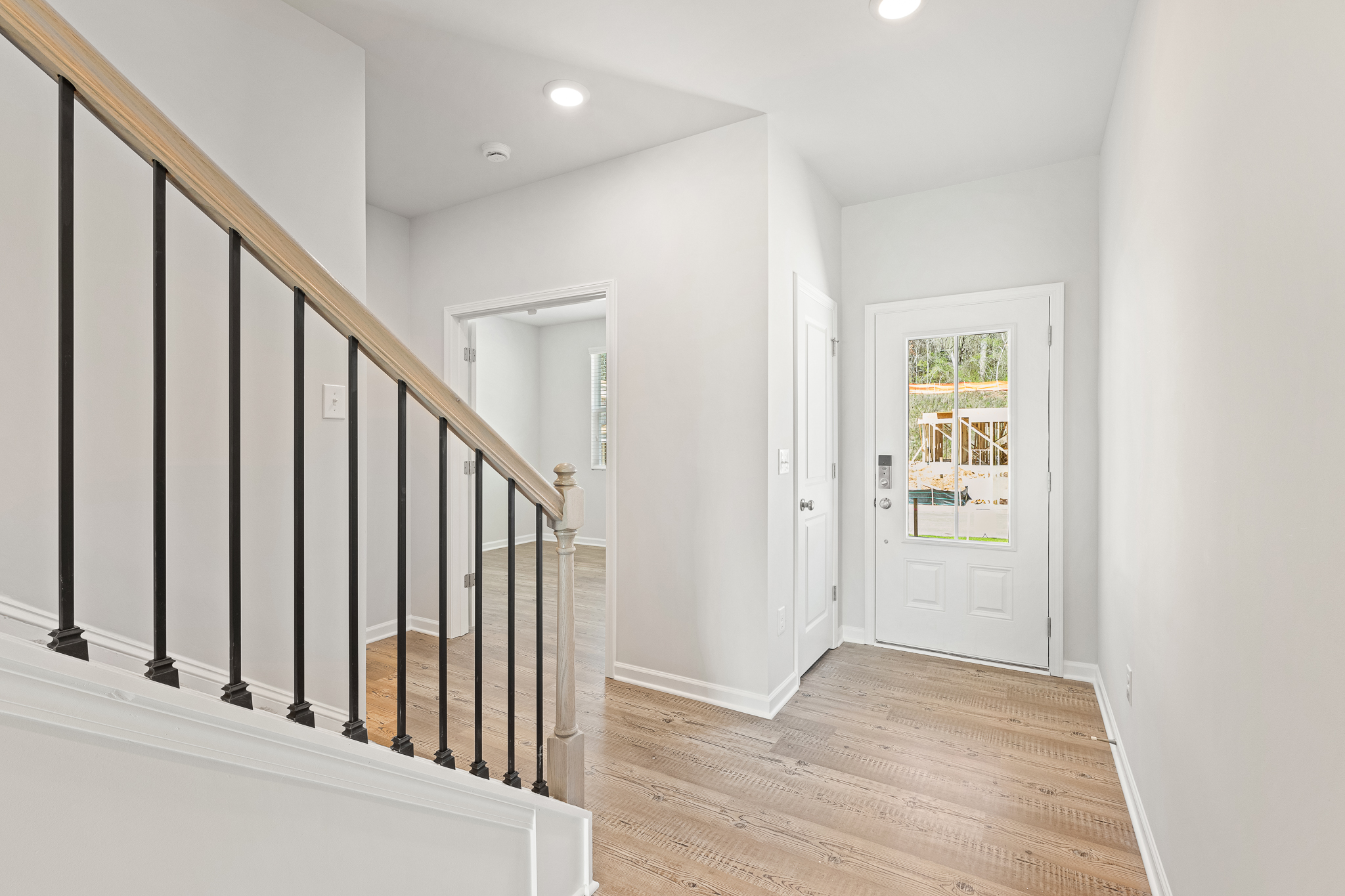 A staircase in a house.