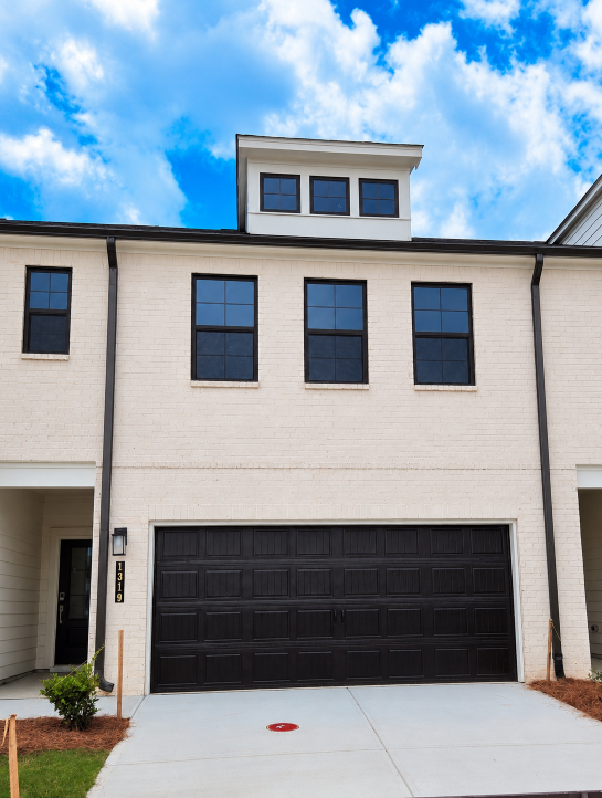 A house with a garage.