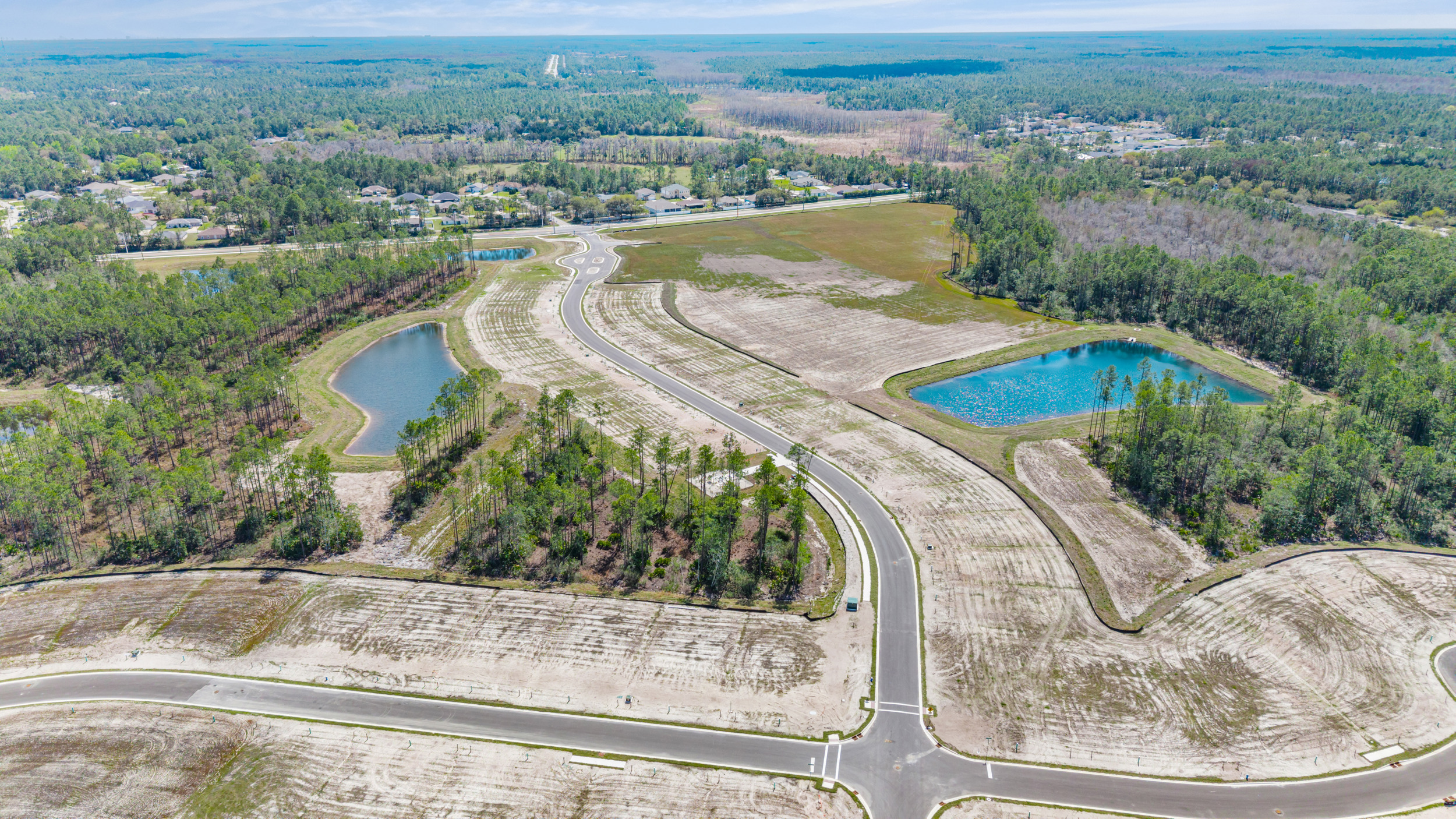 Drone View of Seminole Trace by Century Communities