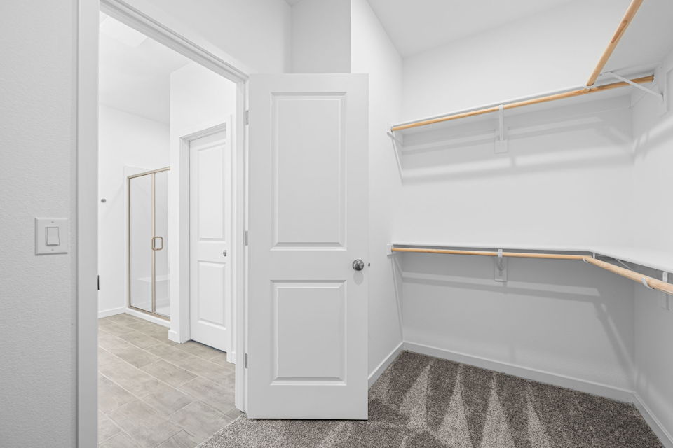 A room with white doors.