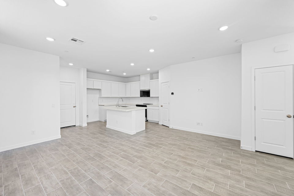 A large empty kitchen.