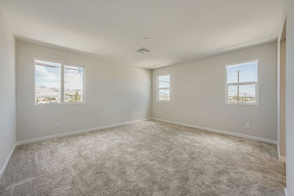 A room with windows.