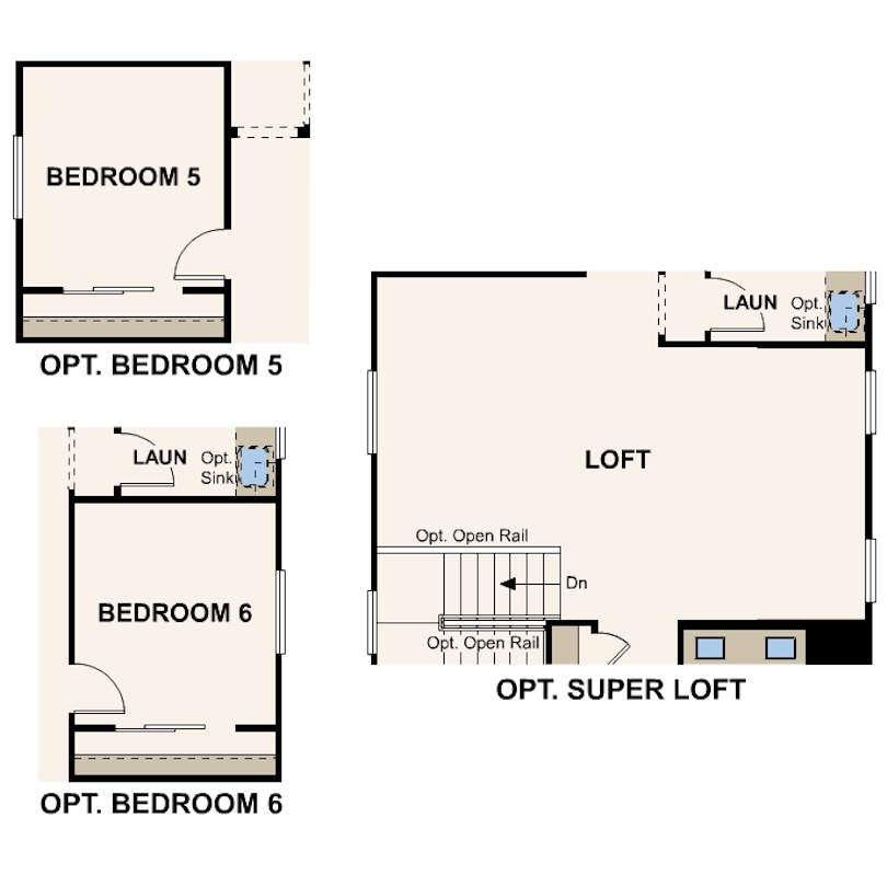 Second Floor Options diagram