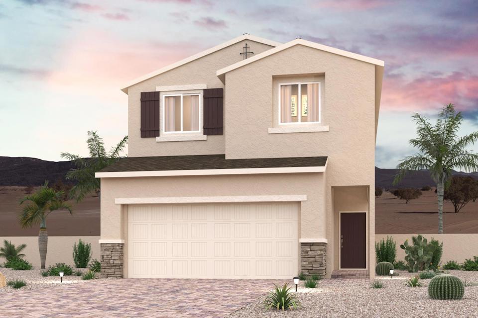 A house with a cross on the roof.