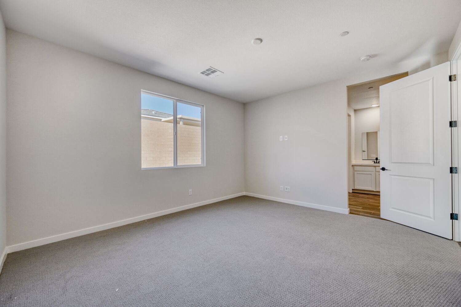 A room with white walls.