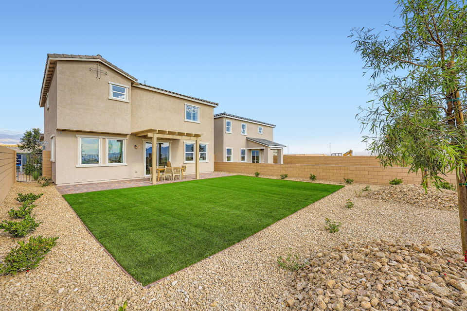 A house with a large yard.