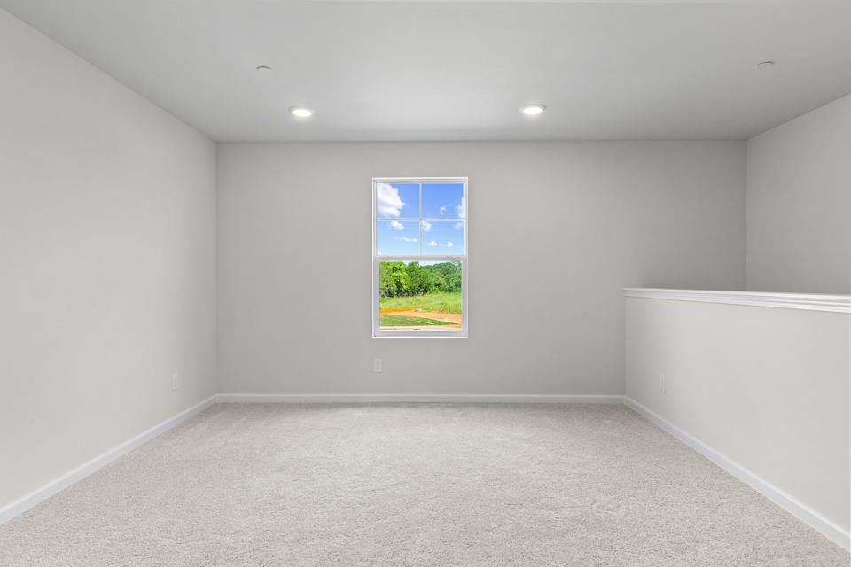 A room with a window.