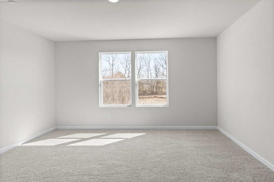 A room with windows.