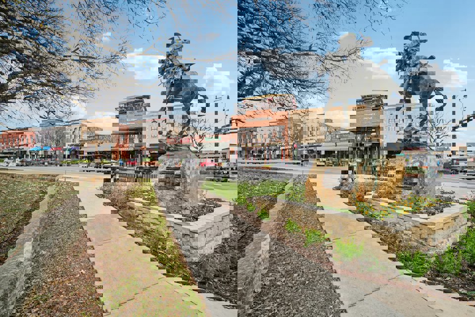 A statue of a person riding a horse.