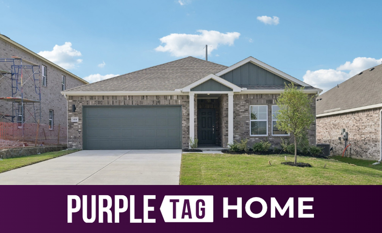 A house with a garage.