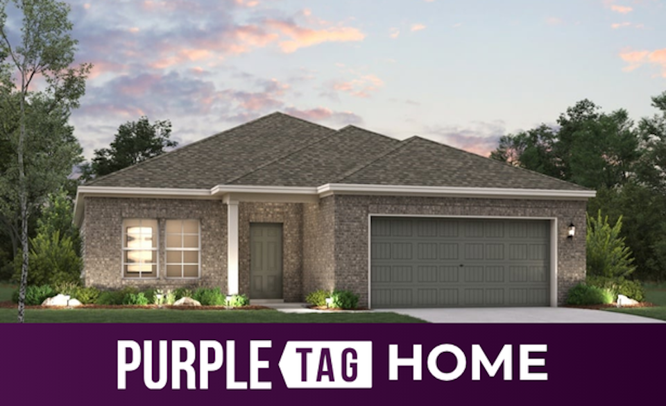 A house with a garage.