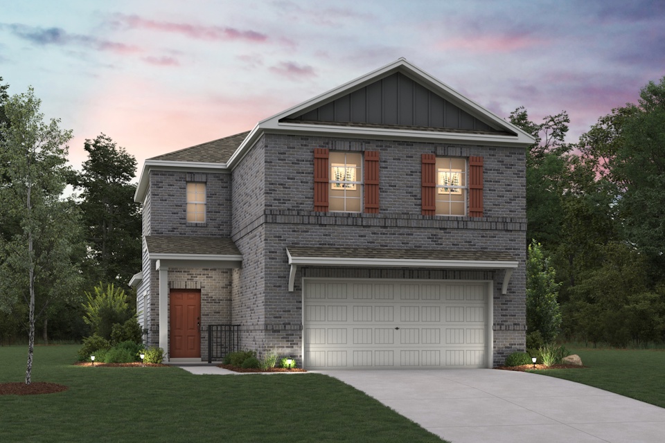 A house with a garage.