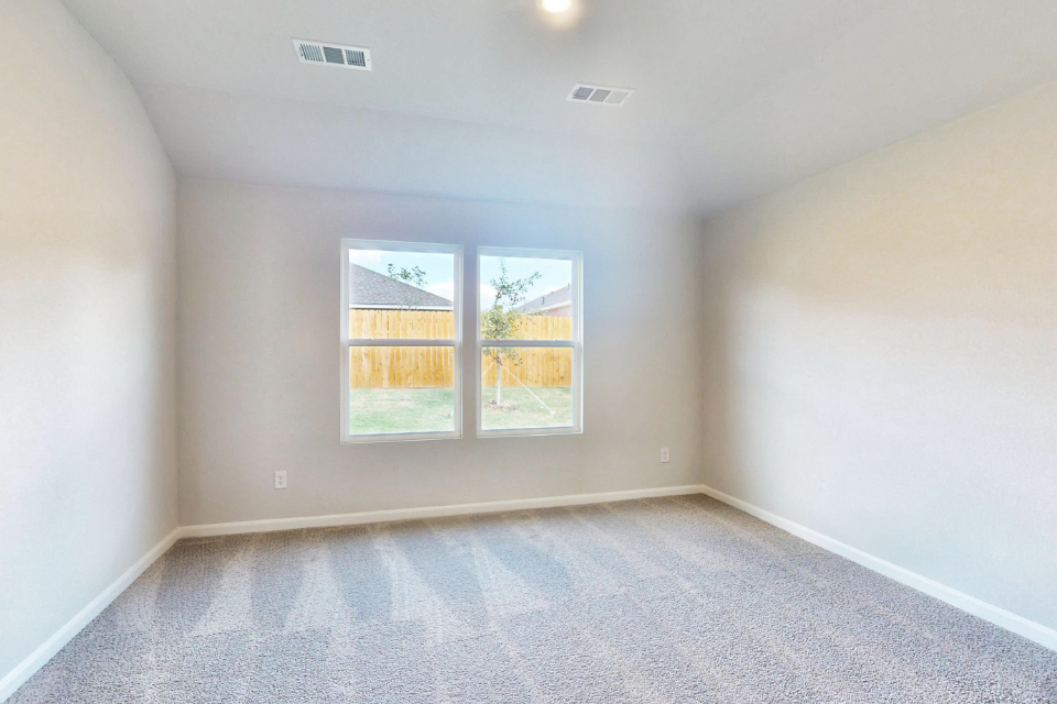 A room with a window.