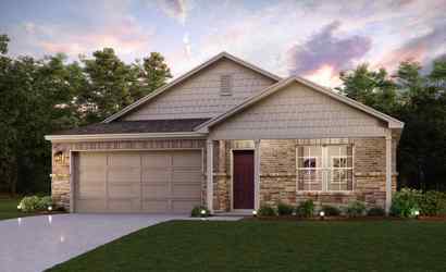 A house with a garage.
