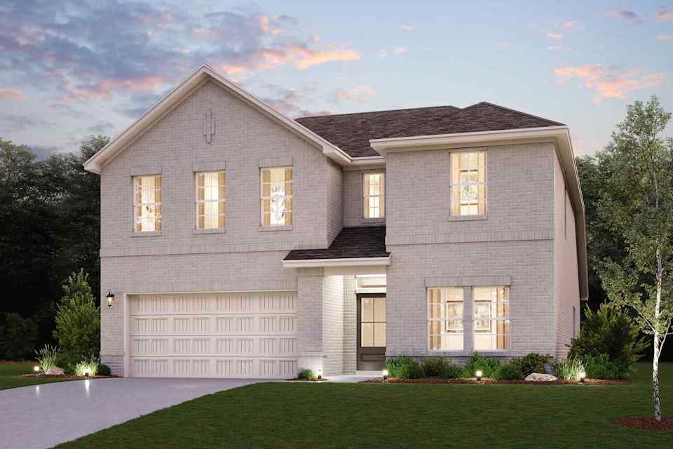 A house with a garage.