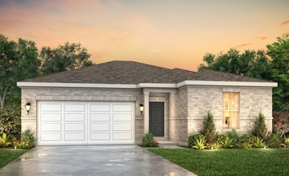A house with a garage.