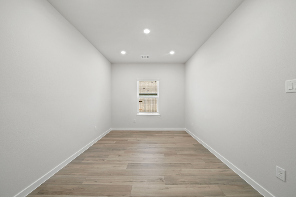 A room with white walls.