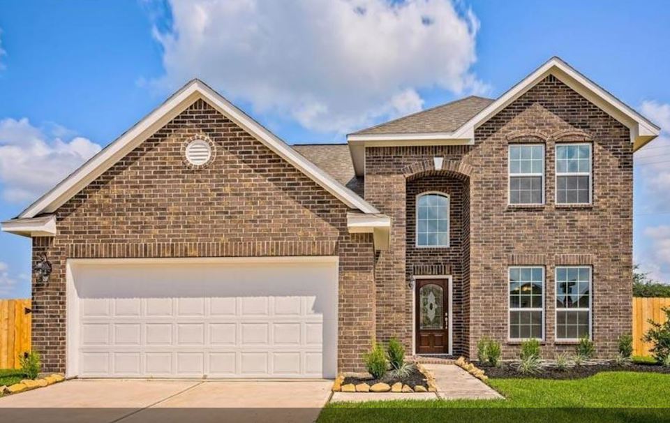 A house with a garage.