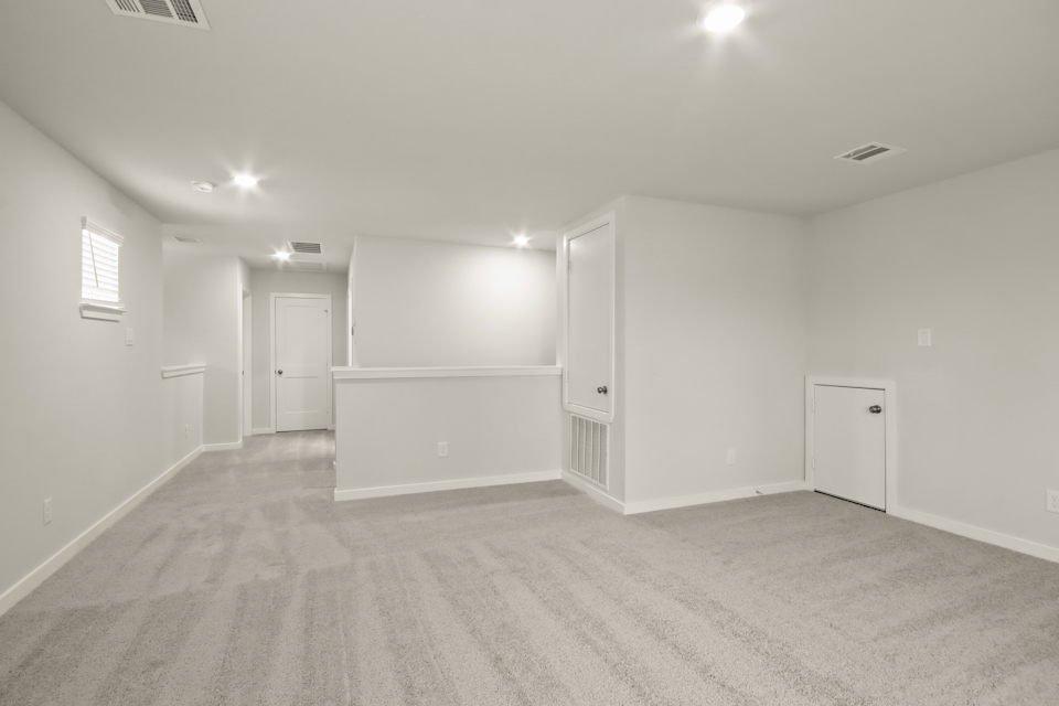 A room with white walls.