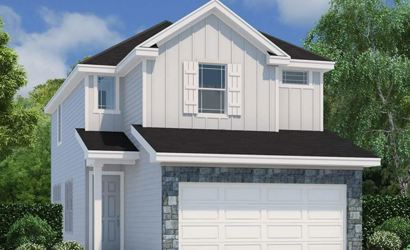 A house with a garage.