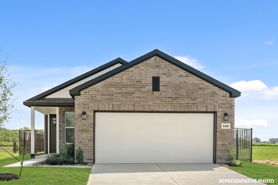 A house with a garage.